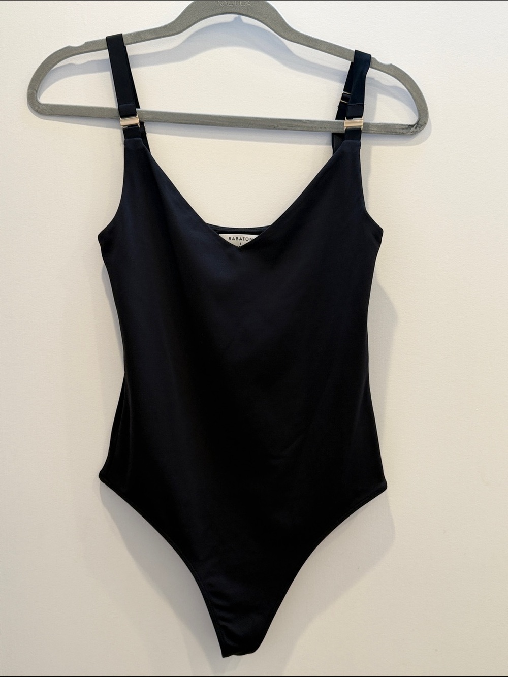 Babaton Black Scoop Neck Bodysuit
